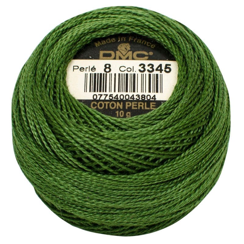 DMC Pearl Cotton 8 - 3345-Hunter Green Dark, DMC83345