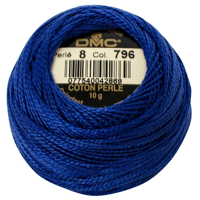 DMC Pearl Cotton 8 - 0796-Royal Blue Dark, DMC8796