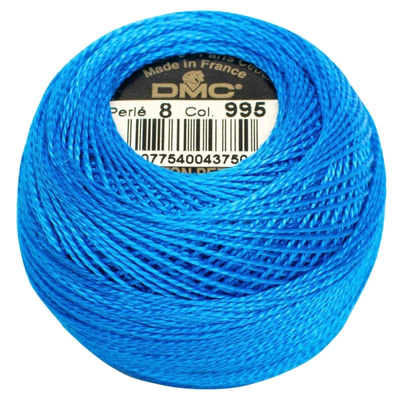 DMC Pearl Cotton 8 - 0995-Electric Blue Dark, DMC8995 - Handy Hands