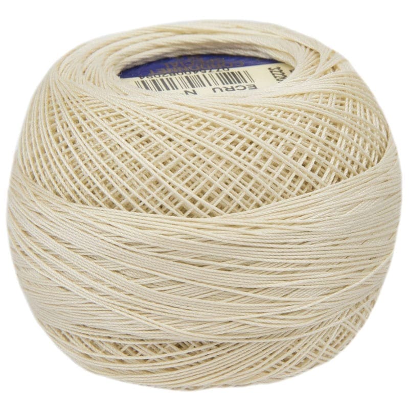 1 Pelote Taille 60 DMC Cordonnet Spécial Blanc Ecru Crochet Coton