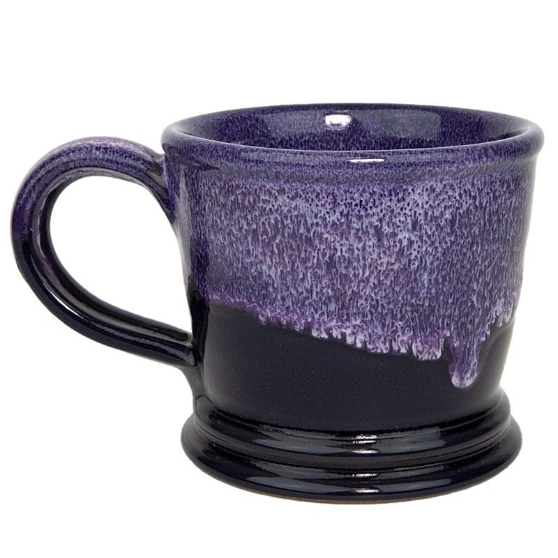 12 oz Double Walled Glass Mug Lilac Purple